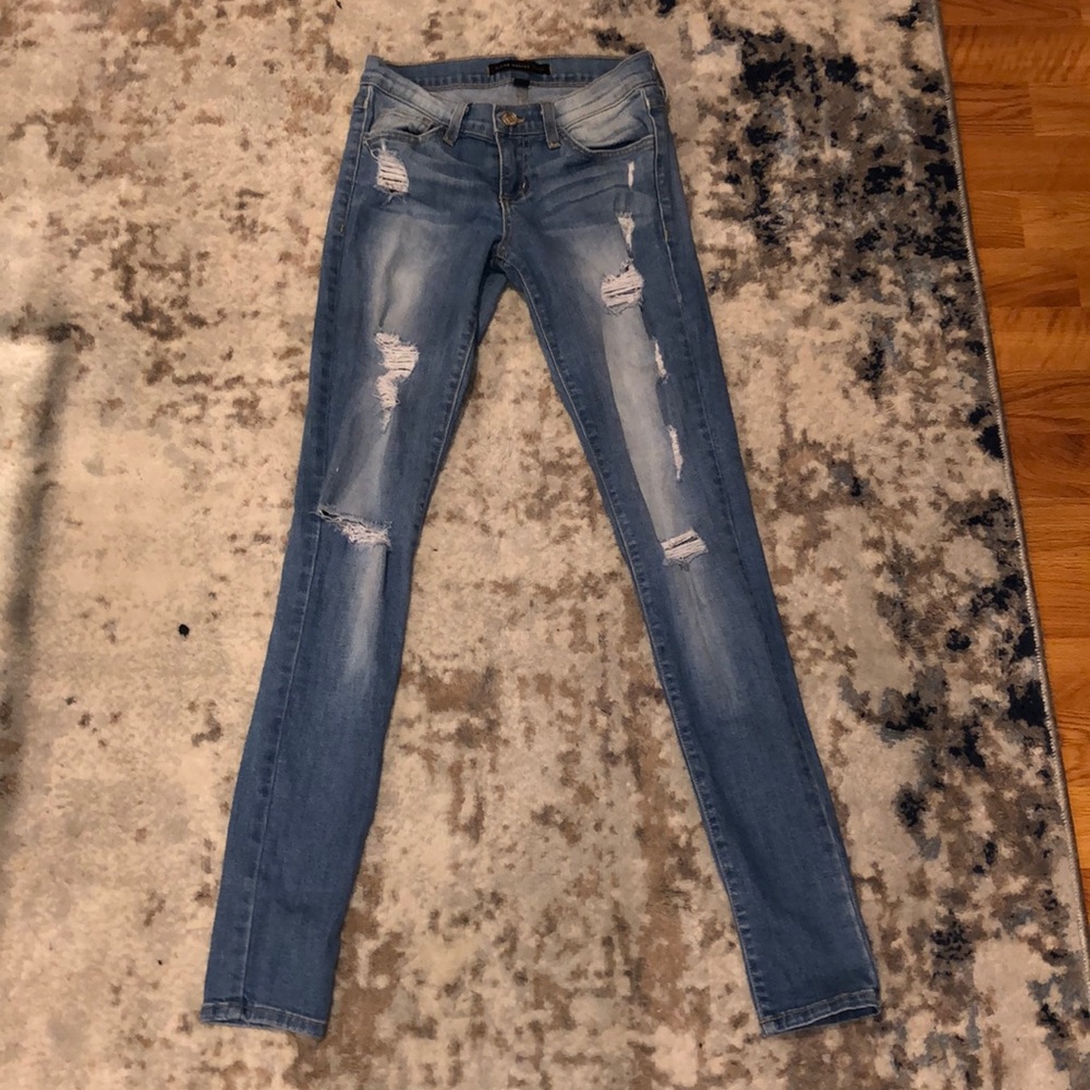 Flying Monkey Distressed Denim Jeans Sz 25